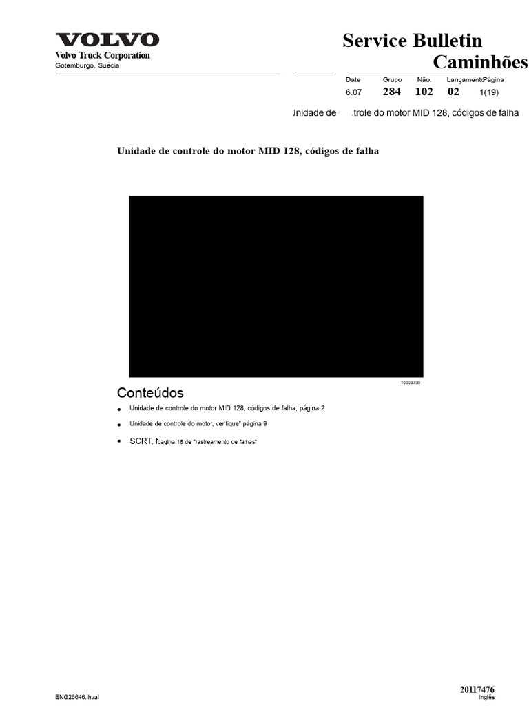 Códigos de Falha MID 128 em Caminhões Volvo | PDF | Rede elétrica | Motores