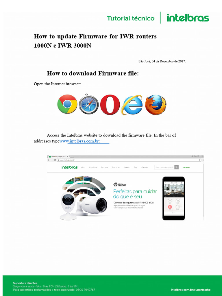 Image showcasing Update Firmware for IWR Routers Guide | PDF