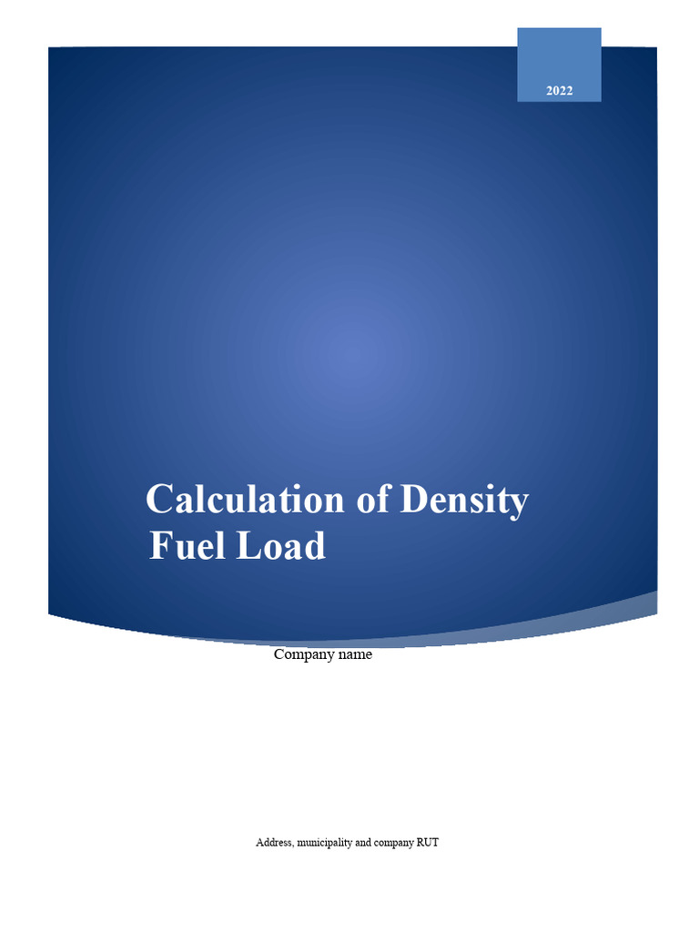 Fuel Load Report | PDF | Wall | Fuels