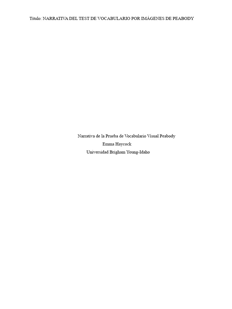 Copia de La Evaluación PPVT | PDF