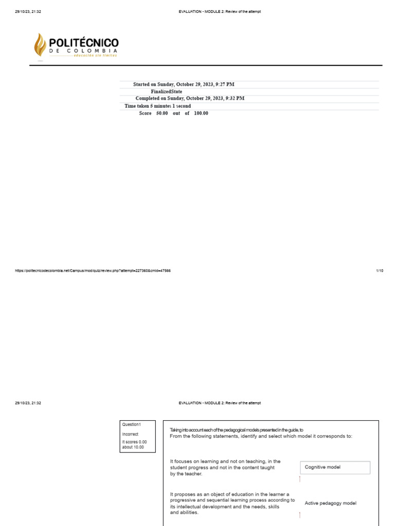 Module 2 Evaluation Review Summary | PDF | Pedagogy | Learning