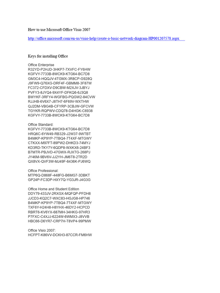 Microsoft Office Visio 2007 Guide | PDF