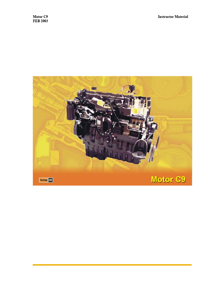 C9 Engine Training Course Overview | PDF | Throttle | Mechanical ...