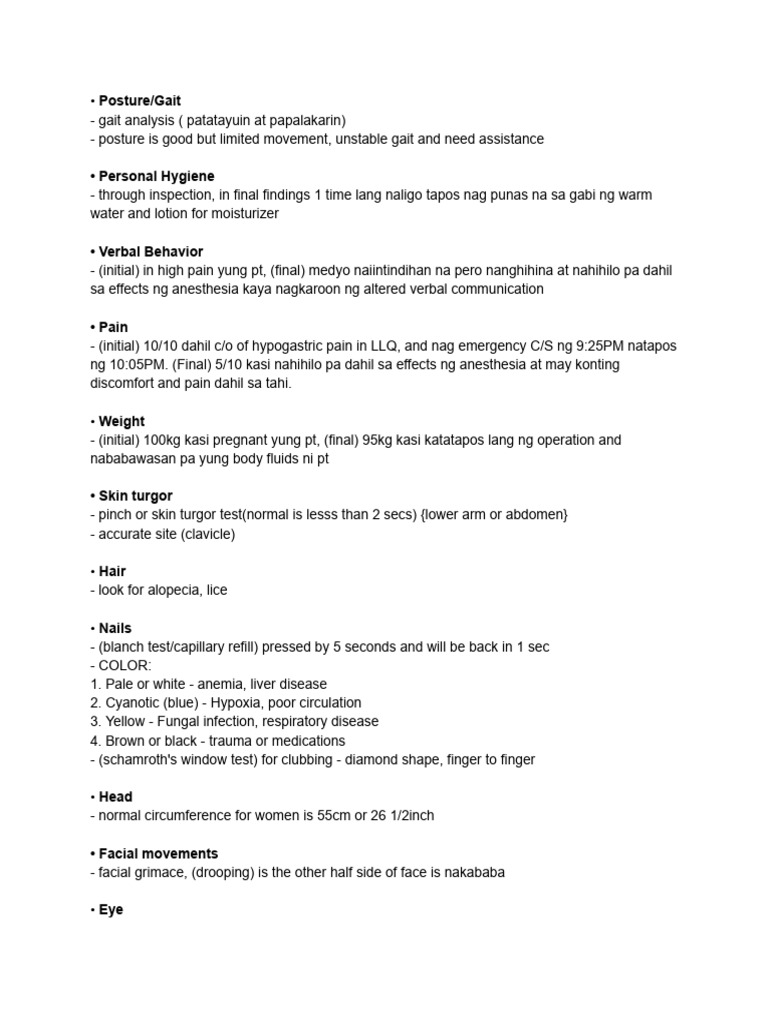 Physical Assessment | PDF | Human Nose | Anatomical Terms Of Motion