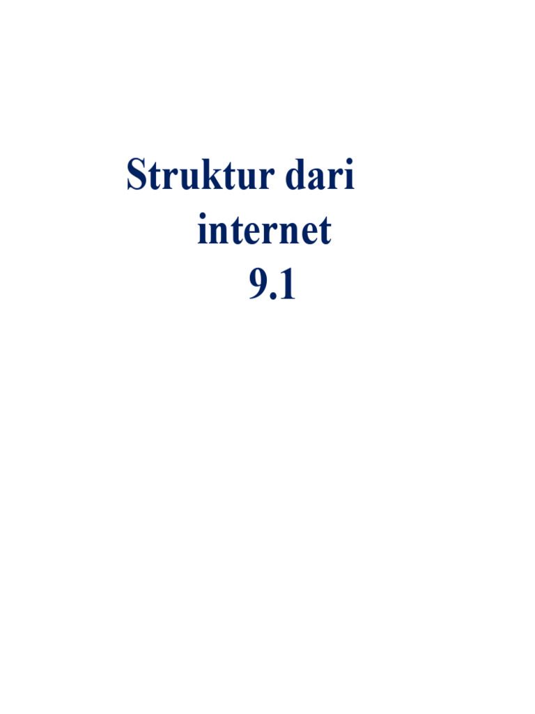 Struktur dan Protokol Internet Terperinci | PDF