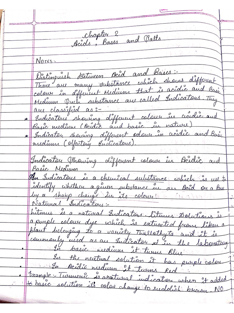 CH 2 Notes Chemistry | PDF