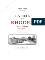 La Cité de Rhodes, Topographie, Architecture Militaire (Gabriel Albert, Paris 1921)