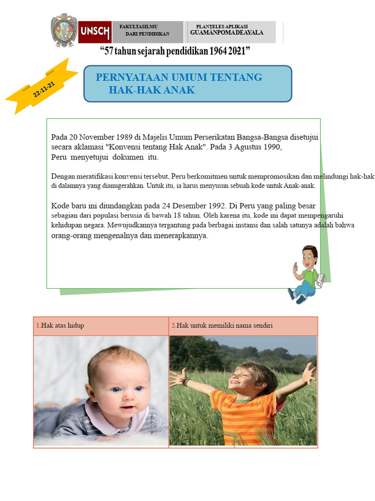 Hak Anak dan Pendidikan di Peru | PDF