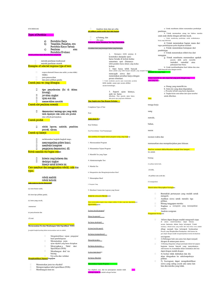 Enumerasi Una | PDF