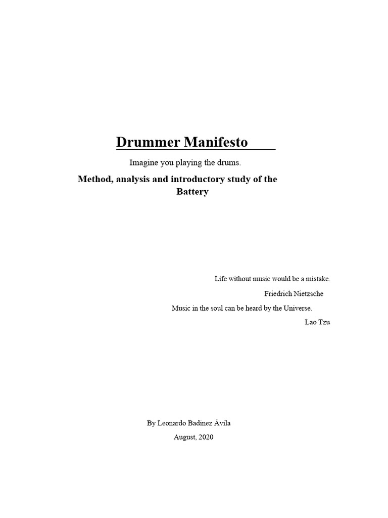 Method and Study of Drumming | PDF | Drum Kit