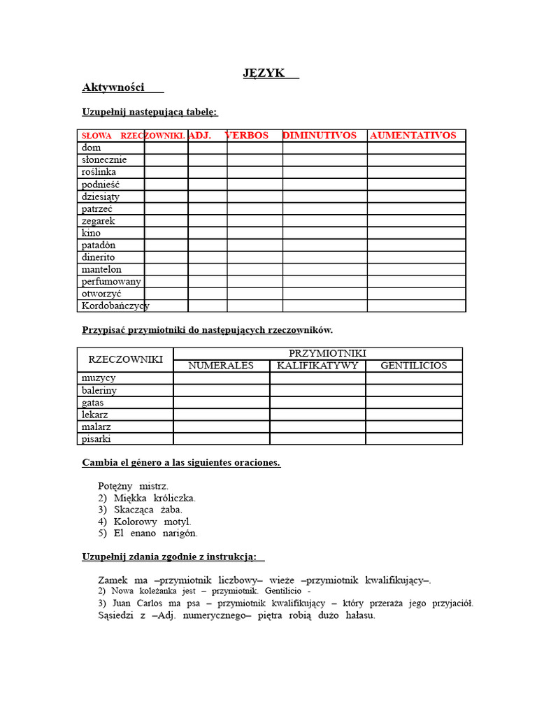 JĘZYK | PDF