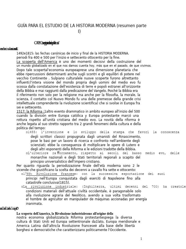 Guía para El Estudio de La Historia Moderna | PDF