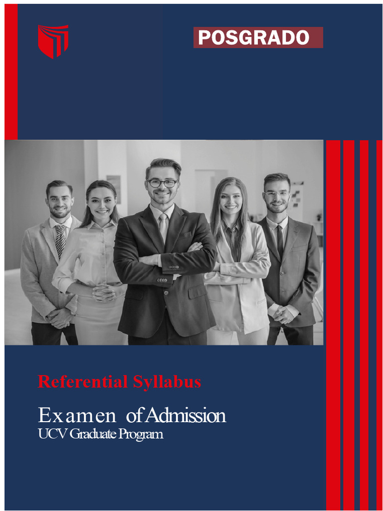 UCV Graduate Program Admission Exam Guide | PDF | Nanotechnology ...