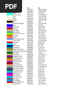 Codes de Couleur RVB et Hexadécimaux | PDF | Modèle de couleur en RVB ...
