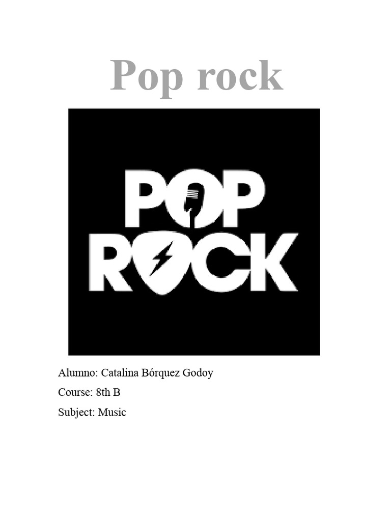 Pop Rock.. | PDF | Rock Music | Pop Rock