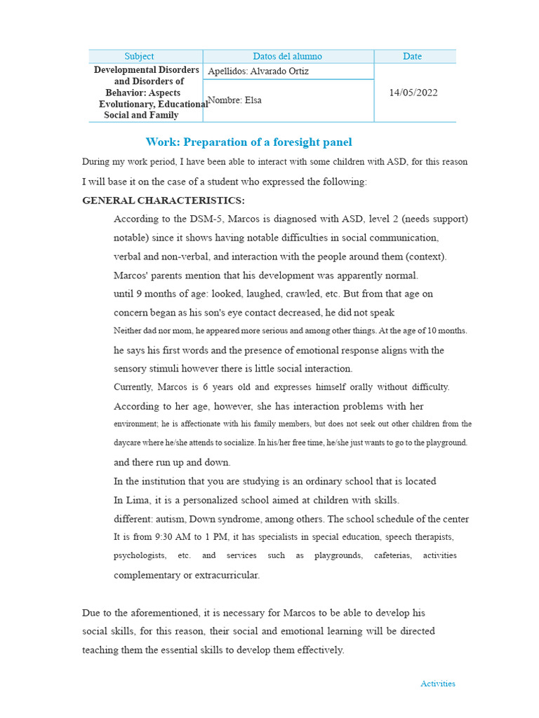 Social Skills Development for ASD | PDF | Autism | Behavioural Sciences