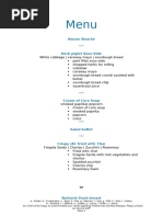 Sample Five-Course Menus | PDF
