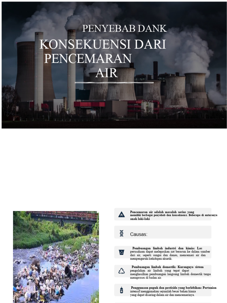 Penyebab dan Dampak Pencemaran Air | PDF