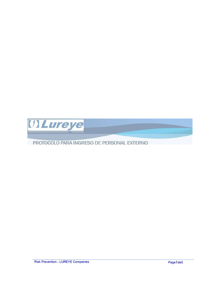 COV - 04 - Protocol For The Entry of External Personnel | PDF ...