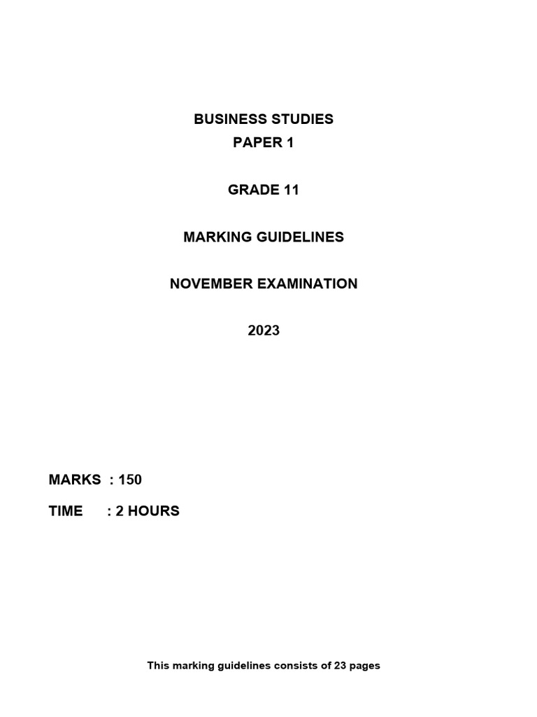 Grade 11 Paper 1 MG 2023 | PDF | Employment | Recruitment