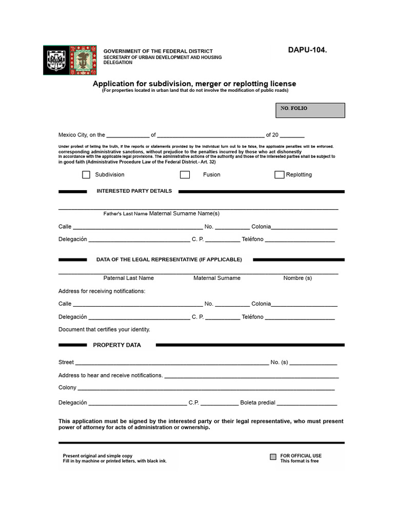Permission - Format 6 License For Subdivision or Merger | PDF | Justice ...
