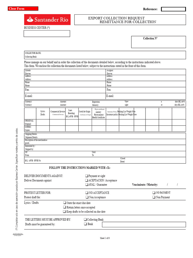 Documentary Collection of Export | PDF | Banks | Invoice