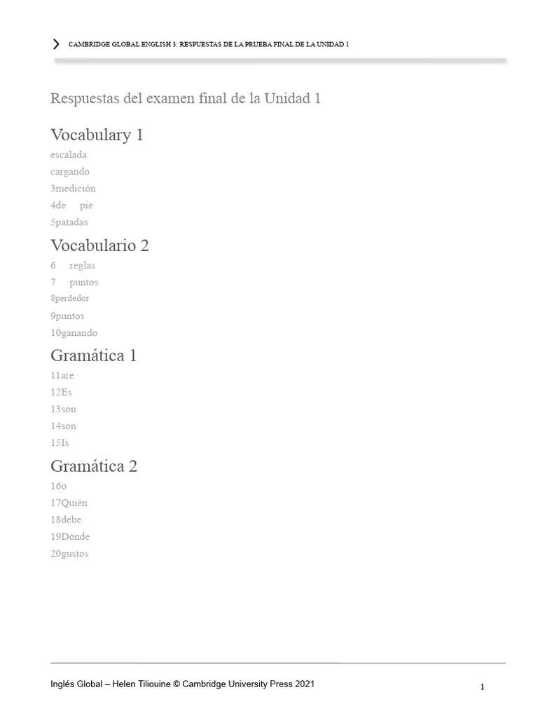 Respuestas de GE - 3 - EoU1 - Test | PDF