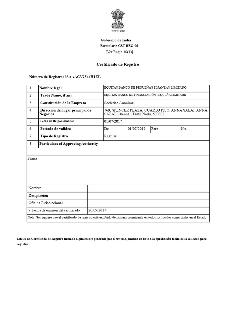 Certificado ESFB-GST- | PDF | Economias | Business
