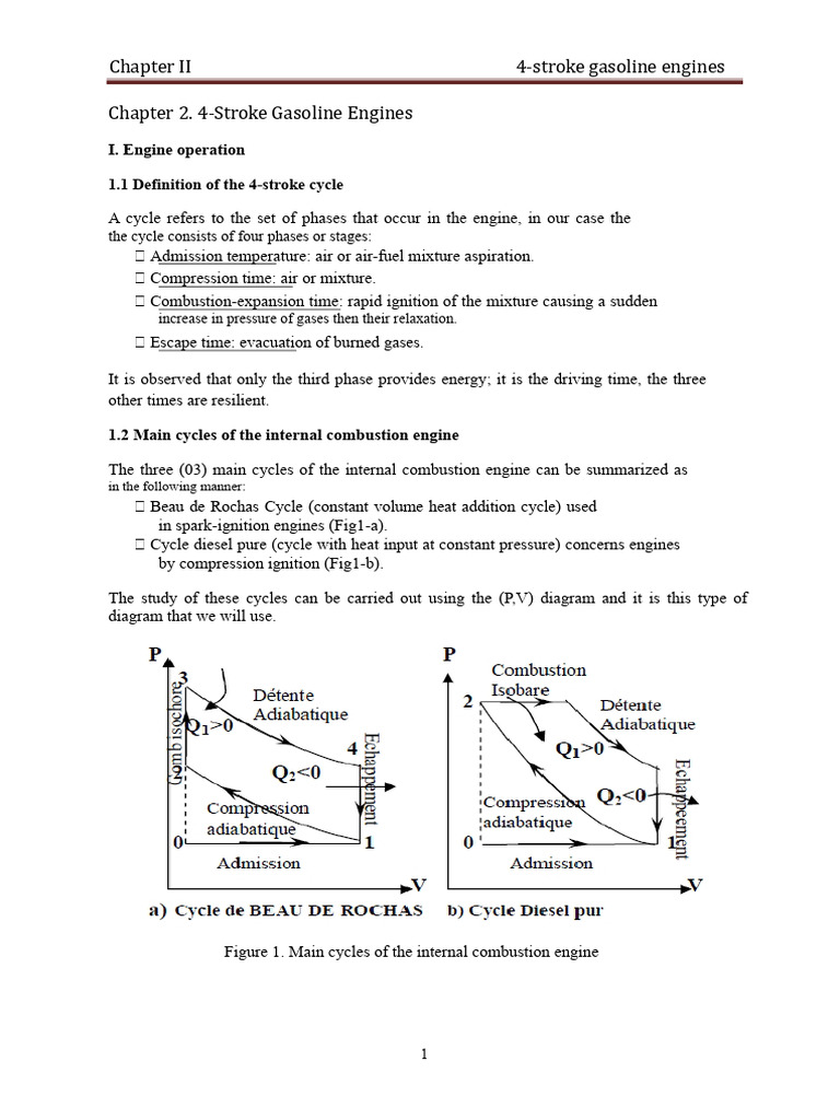 Understanding 4-Stroke Gasoline Engines | PDF | Internal Combustion ...