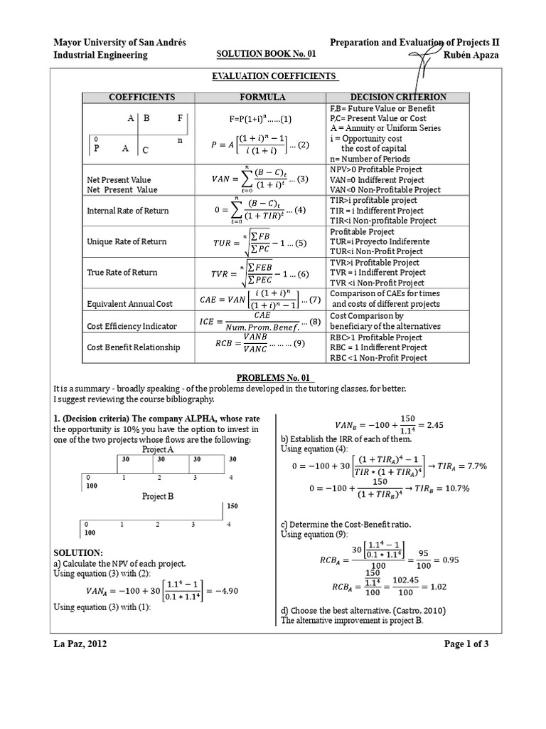 Sol 123 | PDF | Net Present Value | Internal Rate Of Return