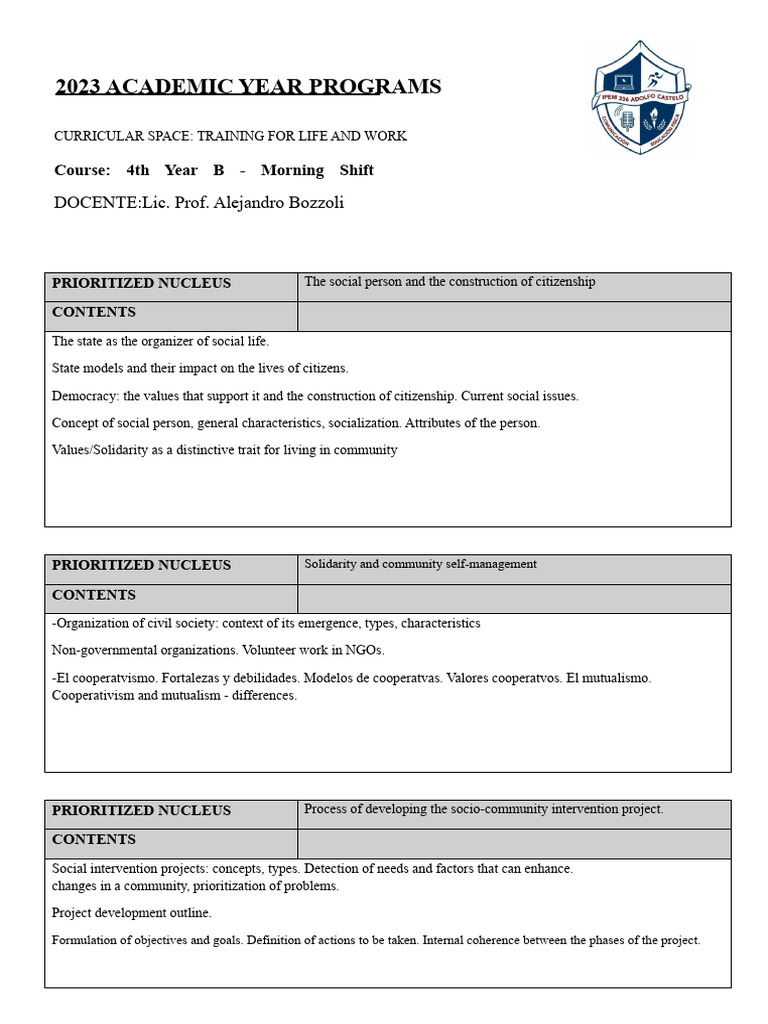 PROGRAM 2023 FVT 4 Year B.docx | PDF | Non Governmental Organization ...