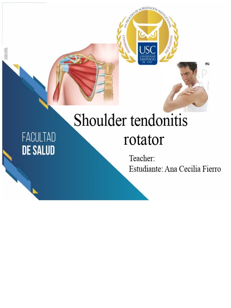 Understanding Shoulder Tendonitis | PDF | Shoulder | Musculoskeletal System