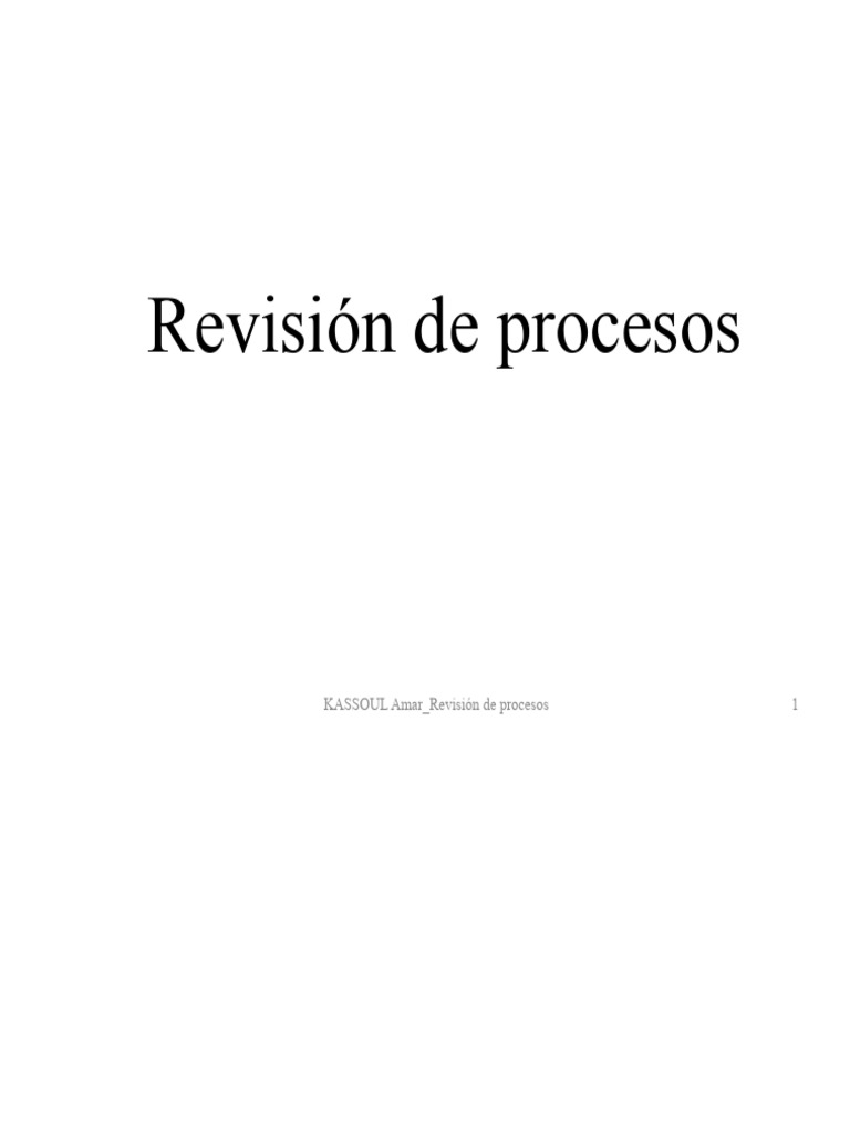 Mejora Continua en Revisión de Procesos | PDF | Sistema de manejo de ...