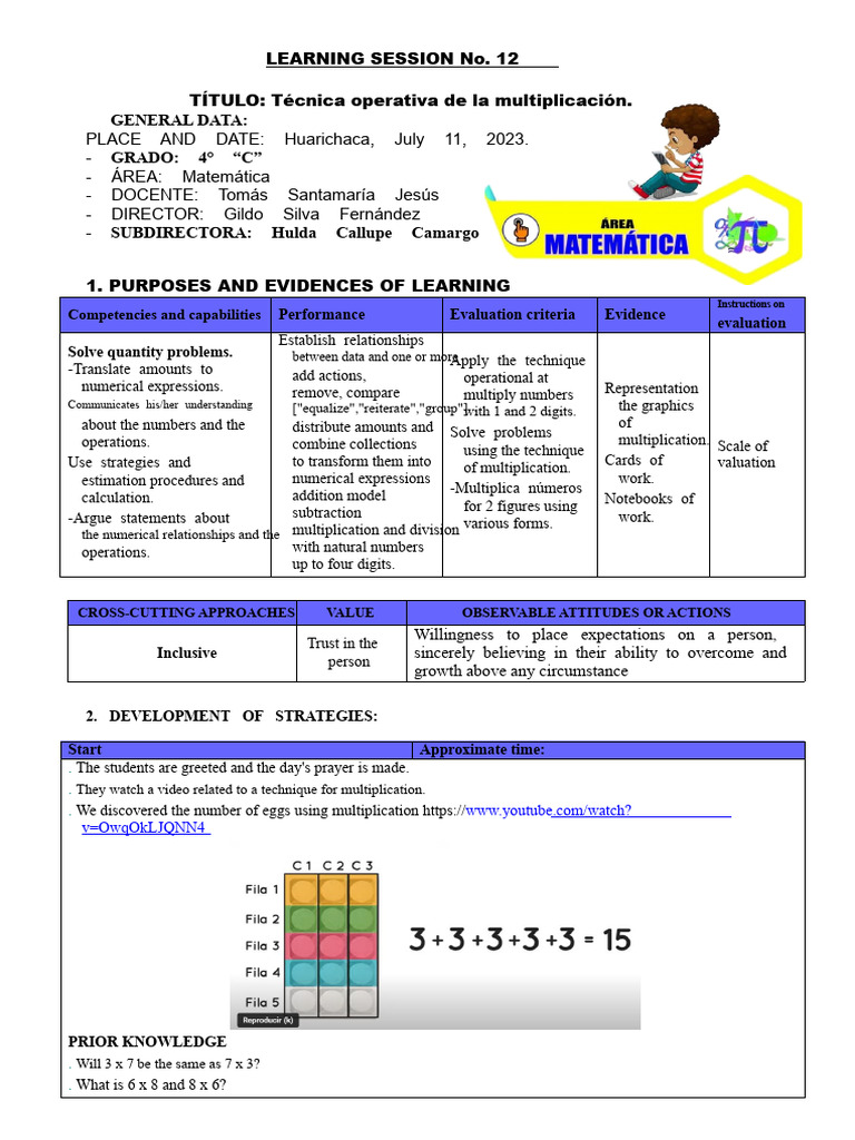 Multiplication Techniques for 4th Grade | PDF | Multiplication