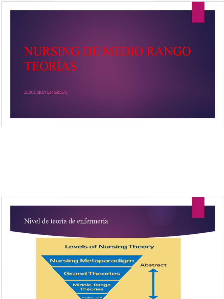 Teorías de Enfermería de Rango Medio | PDF | Teoría | Enfermería