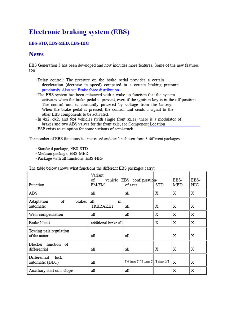 Enhanced Features of Electronic Braking System | PDF | Anti Lock ...