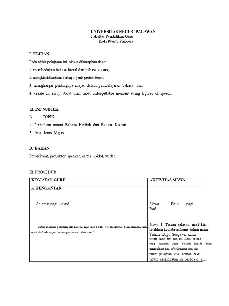 Memahami Bahasa Kiasan dan Harfiah | PDF