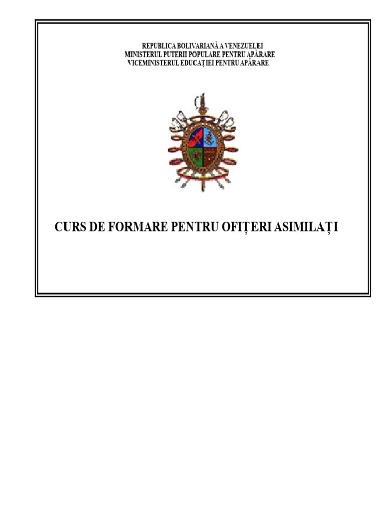 Curs de Formare Pentru Ofițeri Asimilati | PDF