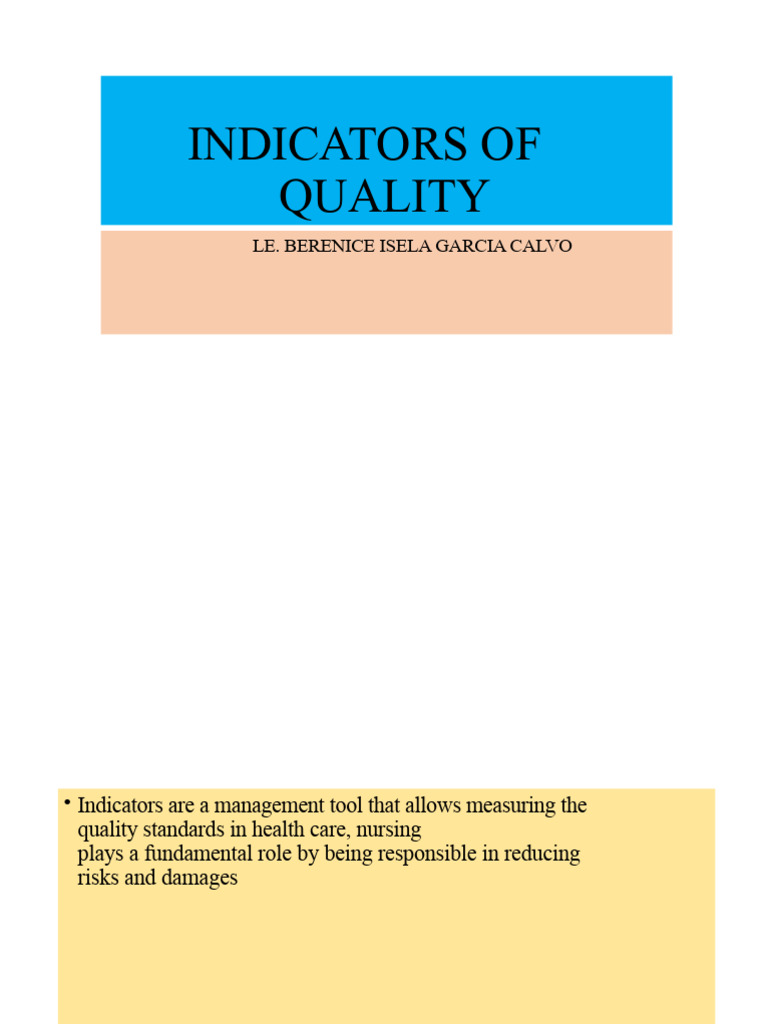 16 Quality Indicators | PDF | Patient Safety | Nursing