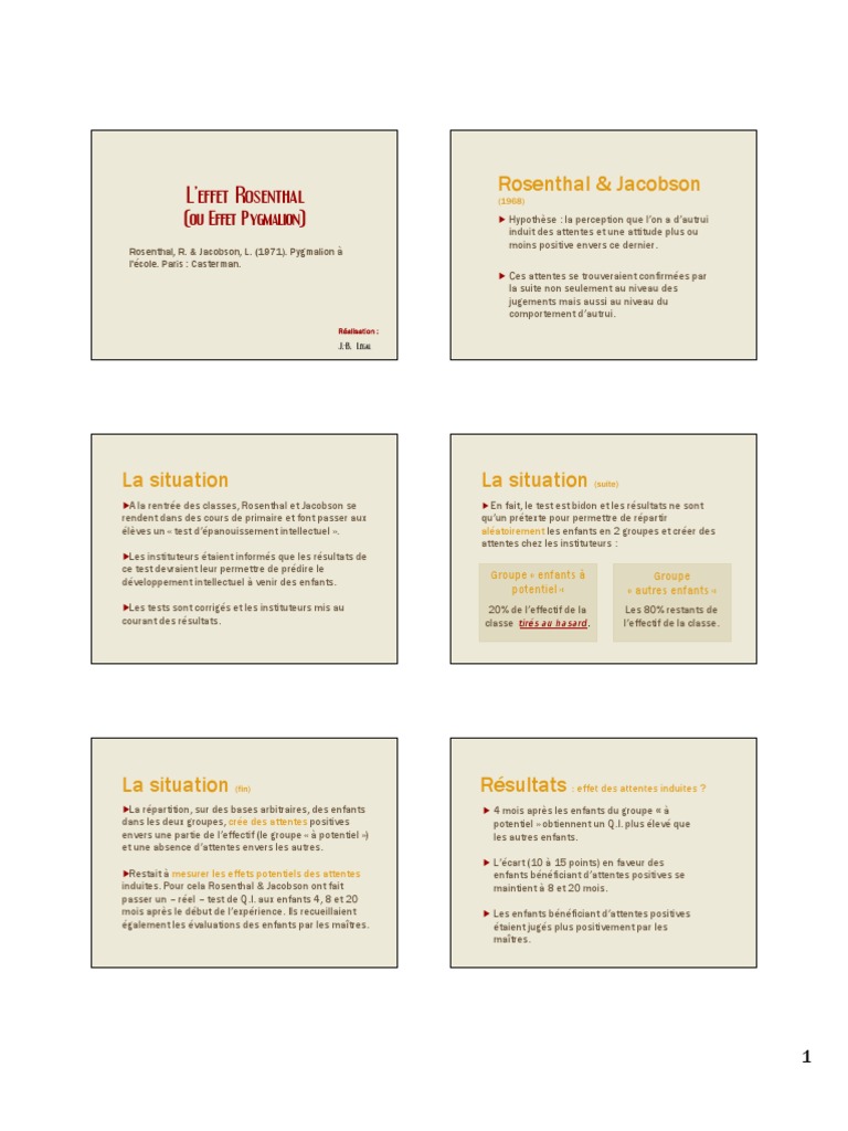 Rosenthal Effect Pdf : Efecto Pigmalión (Rosenthal) y su Impacto en ...