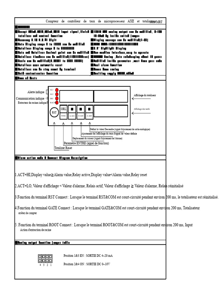 Compteur de taux et totalisateur MRT | PDF | Ingénierie informatique ...