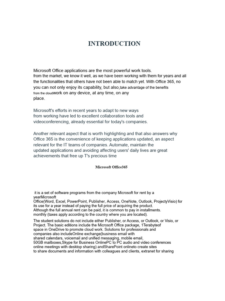 Microsoft Office Applications Are The Most Powerful Work Tools | PDF ...