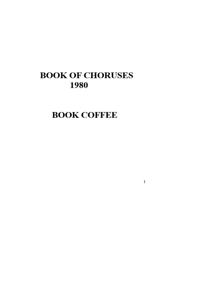 Book of Choruses: Spiritual Songs Collection | PDF | Jesus | Glory ...