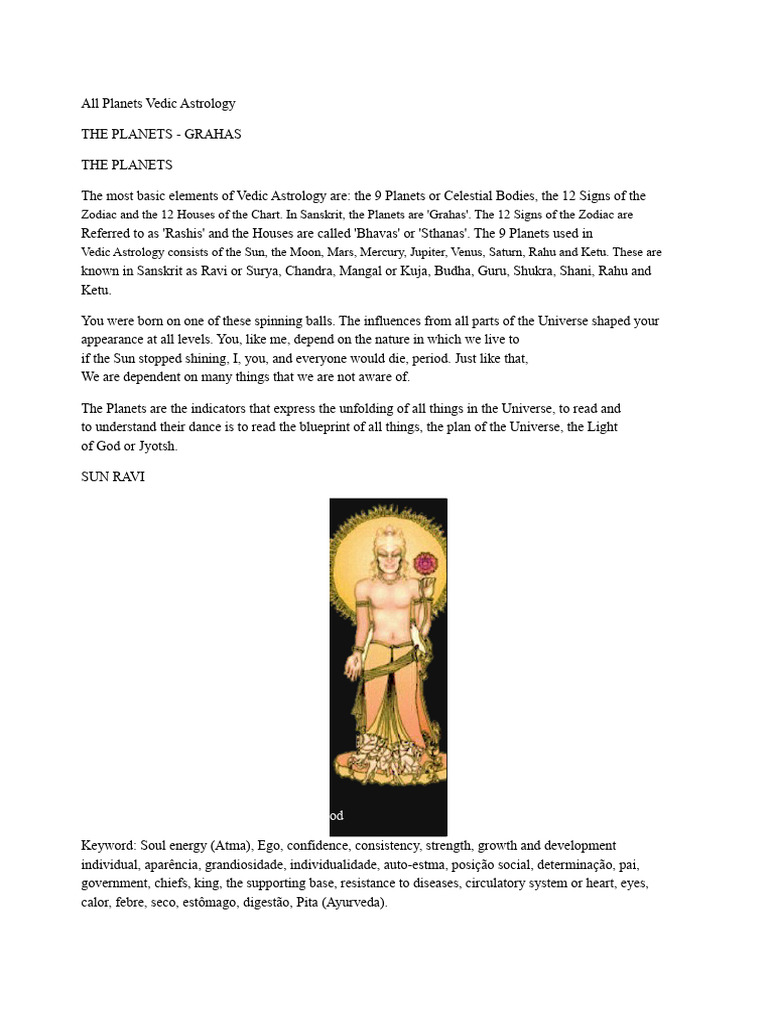 Vedic Astrology: Understanding the Planets | PDF | Planets In Astrology ...