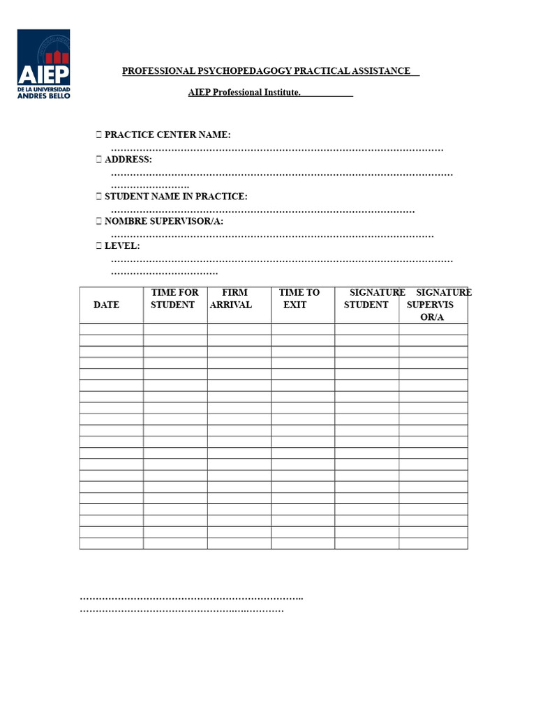 Professional Practical Assistance Preschool Assistant | PDF