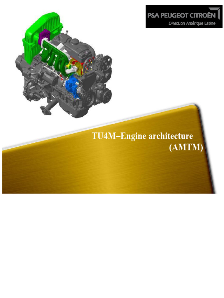 TU4M Engine Architecture Overview | PDF | Fuel Injection | Engines