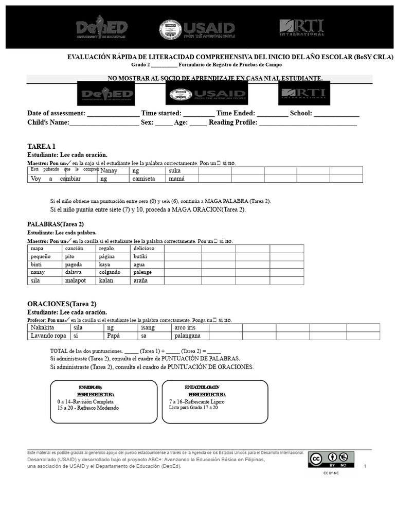 Plantilla de Formulario de Registro Individual Crla | PDF | Literatura ...