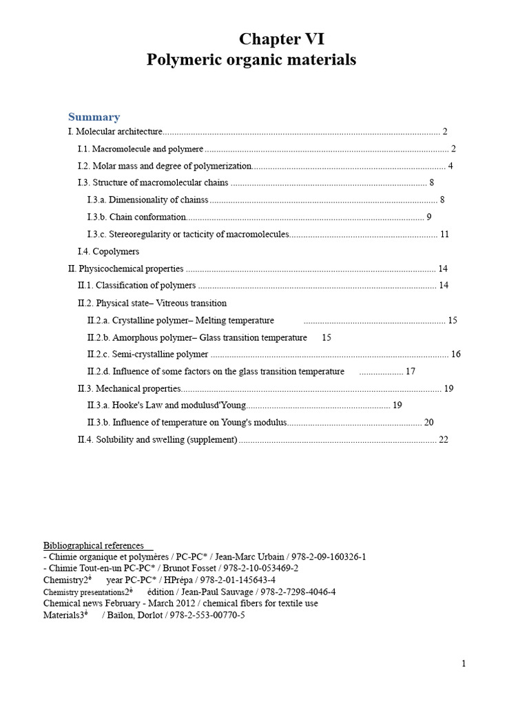 Understanding Polymeric Organic Materials | PDF | Polymers | Copolymer