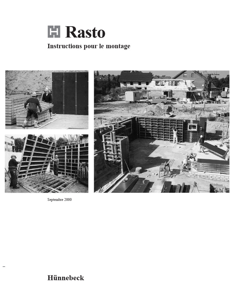 Instructions de montage Rasto 2000 | PDF