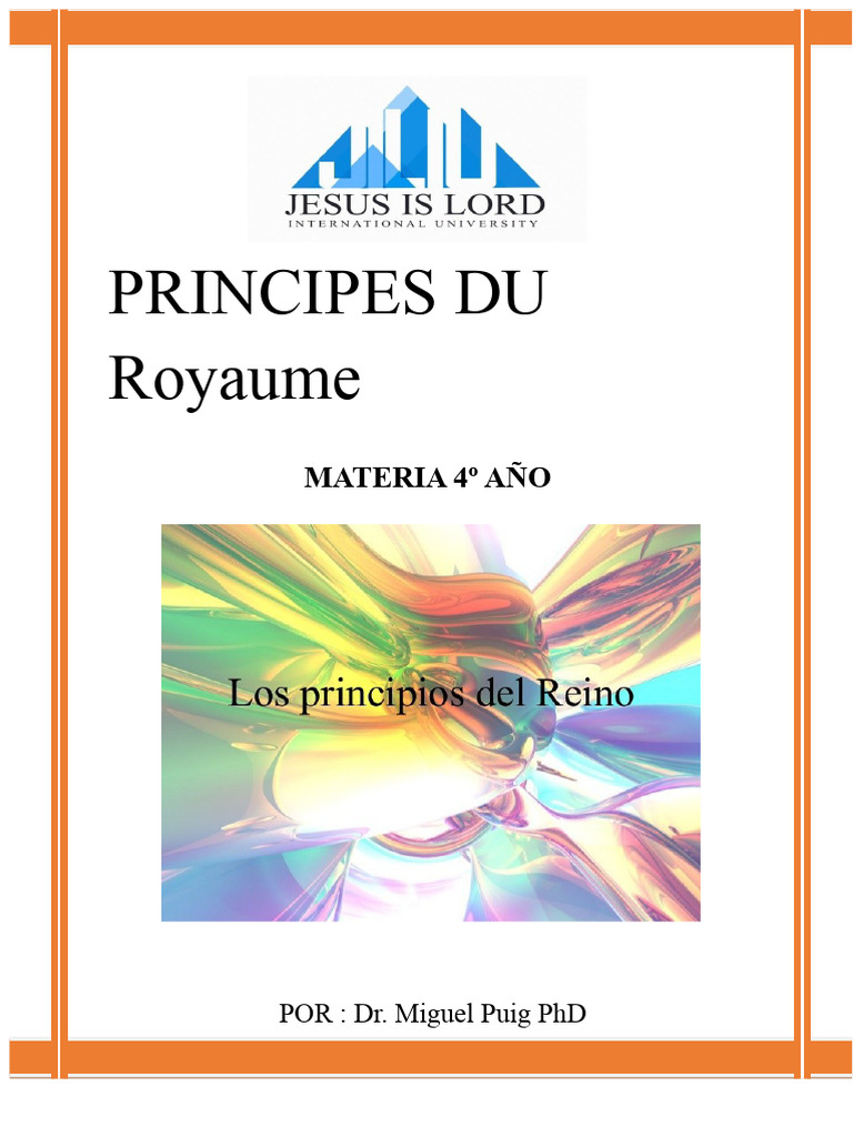 Principes du Royaume de Dieu expliqués | PDF | Dieu | Évangile selon Marc